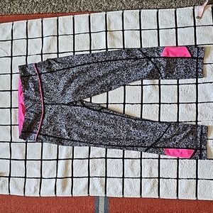 lululemon athletica Black & Pink Speckled Leggings